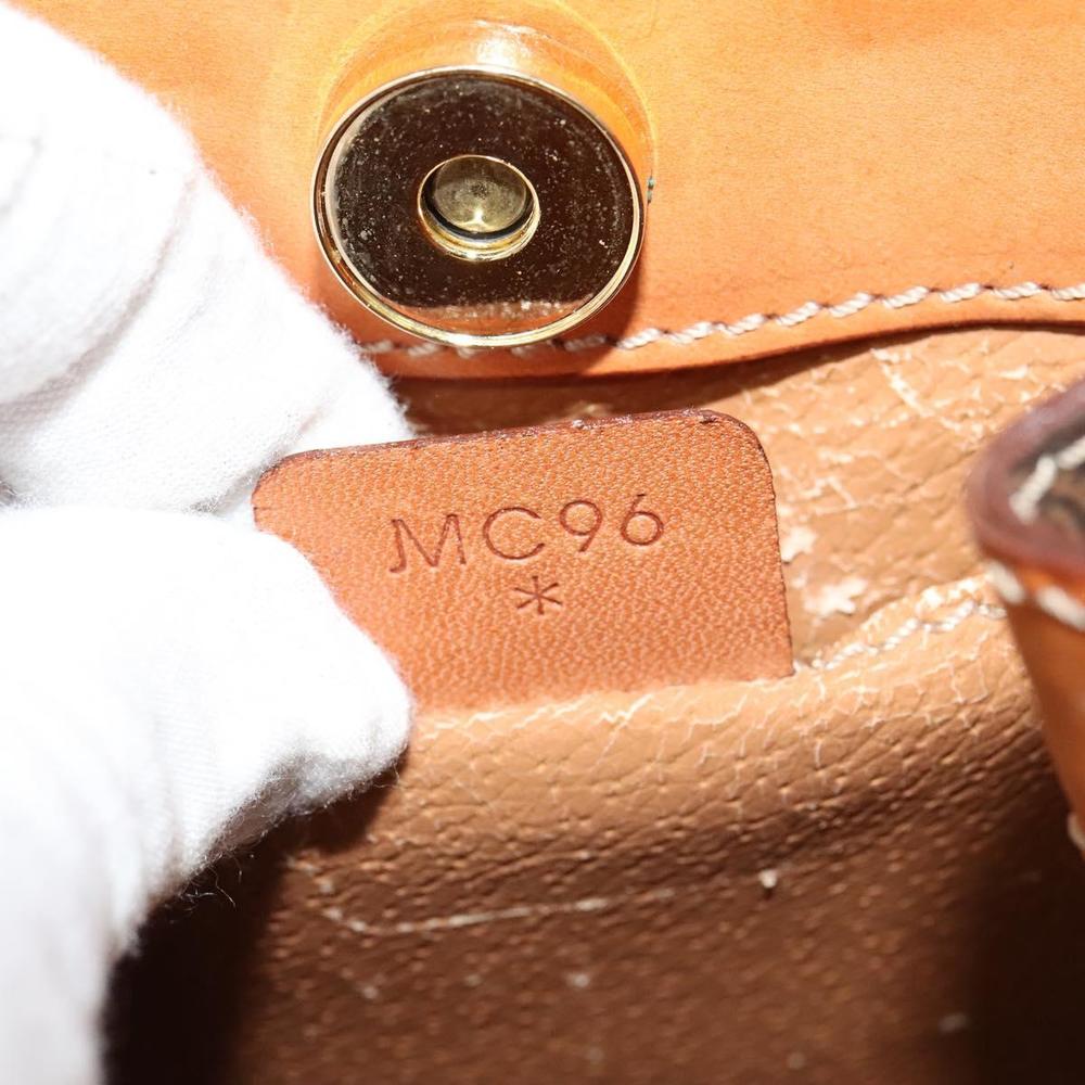 CELINE Macadam Canvas Backpack PVC Leather Brown Gold Auth 124609 - Picture 12 of 16